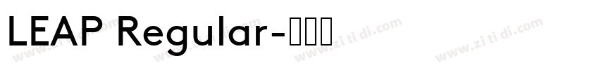 LEAP Regular字体转换